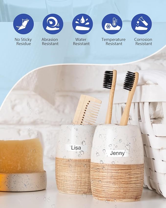 TZ Tape Tz-221 9mm 0.35 Laminated White Tape Compatible for Brother P-Touch TZe221 3/8 Inch Refill Work with Brother Label Maker Tape PT-D210 PT-D220 PT-H110 PT-1890 PT-D600 PT-D410, 4-Pack