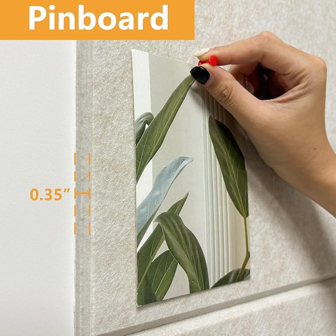 Large Cork Board for Wall with Pins, 36" x 24" Bulletin Board Self-Adhesive Pin Board | Customized 6 Packs Felt Tiles for Office Home Wall Decor