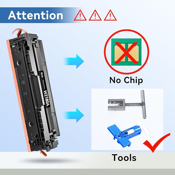 MYTONER Compatible Toner Cartridges (NO CHIP) Replacement for HP 218X 218A W2180X W2180A Black Toner for Color MFP 3301fdw 3301cdw 3301sdw Pro 3201dw Printer High Yield Ink, 2Black