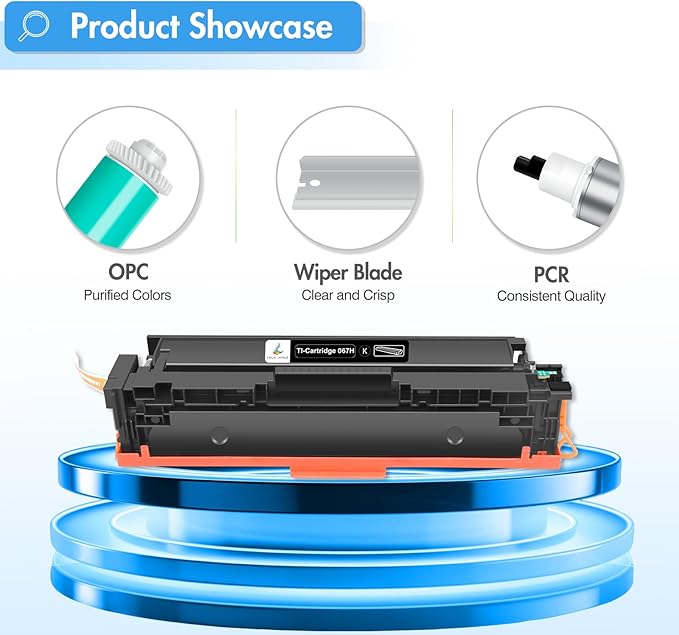 067 067H Toner Cartridge Set MF656Cdw MF654Cdw Compatible for Canon 067H 067 Color ImageCLASS LBP632CDW MF653Cdw LBP633CDW MF651CW LBP631CW Printer High Yield Ink (4 Pack)