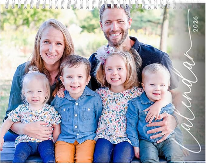 Custom Calendar 2026 for Home & Office - Print Your 13 Memories,Make Your Own Personalized Calendar Customized Christmas Gift &use your photo (Cover 2（11"×17"）, 3 Packs)