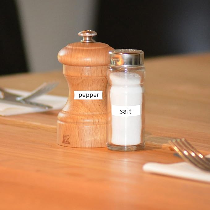 Label KINGDOM TZe-221 TZ Tape 9mm 0.35 Laminated White Replacement for Brother TZe221 9mm Label Tape Black on White 3/8 Inch Compatible with Brother P Touch PT-D210 PT-D220 PT-H110 PT-D400, 4-Pack