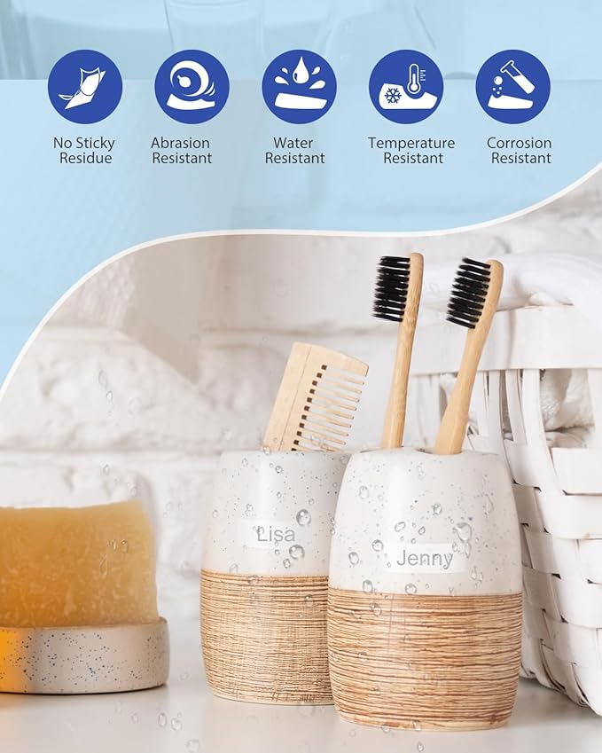 Tze135 Tze 12mm 0.47 Laminated White on Clear Label Maker Tape Compatible for Brother Tze-135 Tz-135 Tz 1/2 Refill Work for Ptouch PT-D210 PT-D220 PT-H110 PT-D400 PT-D600, White on Clear, 4 Pack