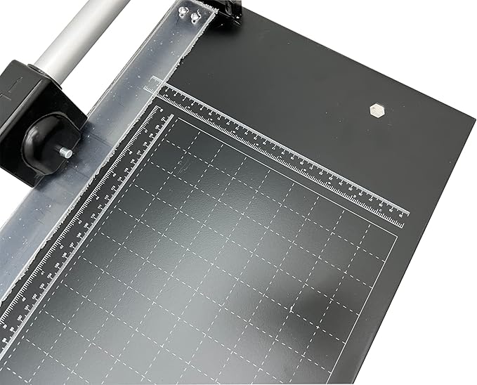 TECHTONGDA Rotary Paper Trimmer, 48" Cut Length, Professional Paper Cutter with 2 Spare Blades, Angle Line, Self-Sharpening, 8-10 Sheets Capacity for Offices, Schools and Crafts