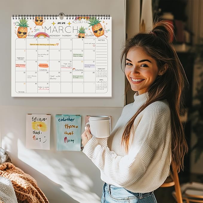 2025-2026 Wall Calendar - 14.5 x 11.5 Calendar 2025 - The Perfect Monthly Calendar Planner for Easy Organizing