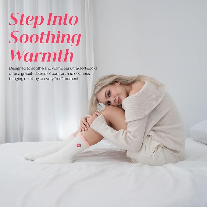 CoolMate GLOBAL Fuzzy Socks for Women Gift Box, Cozy, Soft, Comfy & Cloud-Like Socks, Plush, Durable for Spa, Home