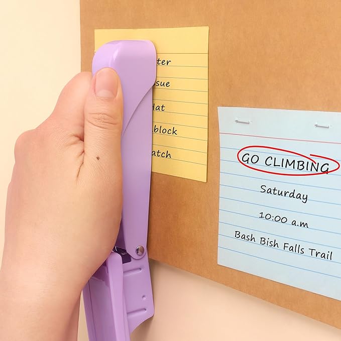 Tamaki Stapler, Office Stapler, Staplers for Desk(Purple)