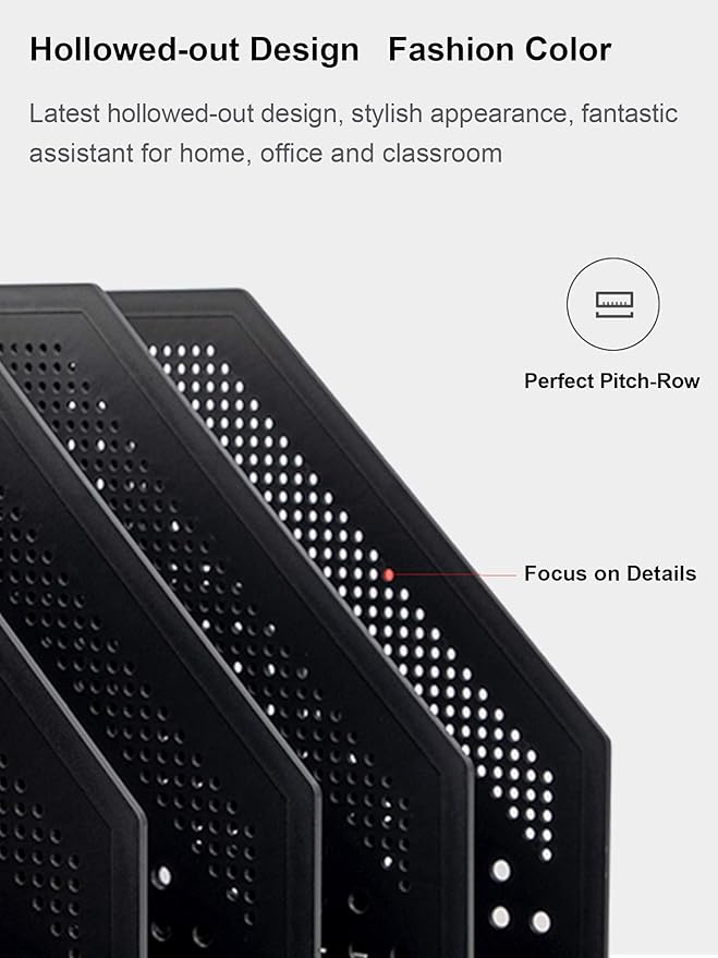 Leven Collapsible Magazine File Holder/Desk Organizer for Office Organization and Storage with 4 Vertical Compartments