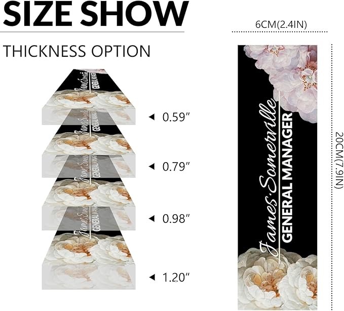 Desk Name Plate Personalized, Custom Name Plate for Desk, Acrylic Desktop Accessories, Office Gift & Decor for Women Men, Teacher Nurse Boss Employee Appreciation Gifts