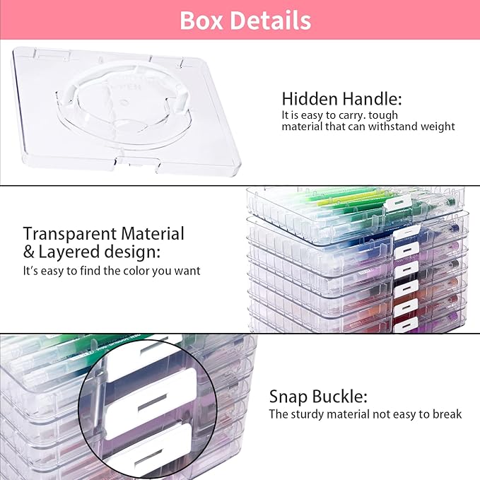 Gel Pens For Coloring, 99 Pack Colored Pens for Black Paper & White Paper, 0.6MM Fine Point Pens for Coloring, Writing, Drawing, Journaling, Note Taking, School, Office, Home