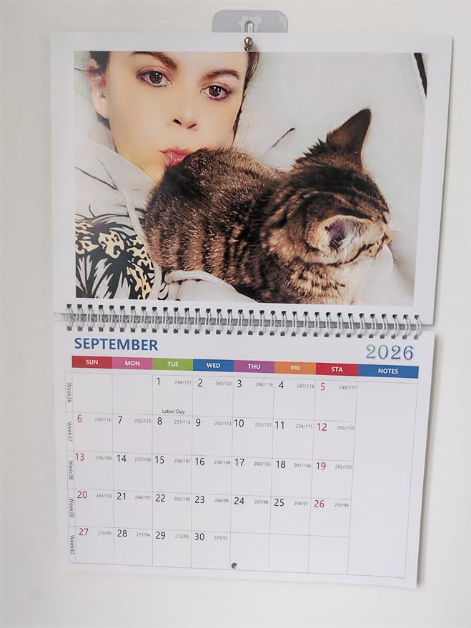 Custom Calendar 2026, Custom Photo Wall Hanging Calendar, Make Your Own Personalized Calendars 2026 for Customized Home/Office/Party/Birthday/Christmas/New Year/Housewarming Gift (wall calendar 2026)