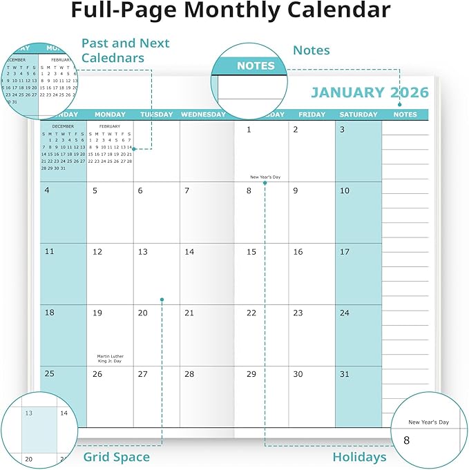 Pocket Calendar 2026-2027 for Purse, Two Year Monthly Planner Pocket Size, Jan 2026 to Dec 2027 Monthly Planner Small Size (6.5" x 3.5") - Sunset