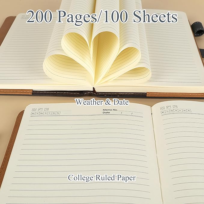 Fanery Sue Tree of Life Journal for Women&Men Refillable Writing A5 Journals for Writing with 200 Pages 100Gsm Paper Lay-Flat Faux Leather Hardcover Notebook with Pen&Magnetic Buckle(Elegant Blue)