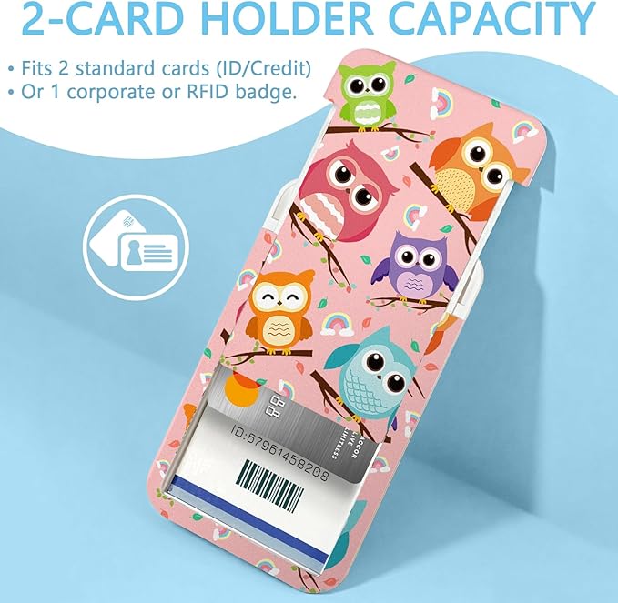 Gctriki Cute Owls Teacher Appreciation Gifts - Retractable ID Badge Holder with Lanyard & 360° Carabiner Clip, Heavy Duty Badge Reel Keychain Nurse School Office Accessories for Women Teachers