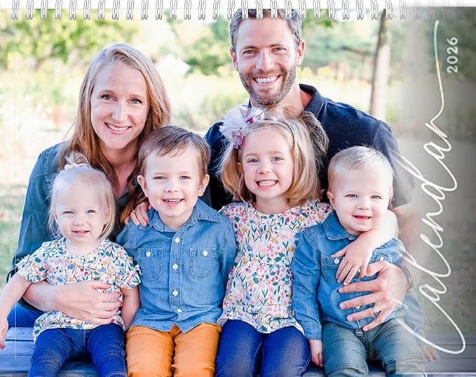 Custom Calendar 2026 for Home & Office - Print Your 13 Memories,Make Your Own Personalized Calendar Customized Christmas Gift &use your photo (Cover 2（11"×17"）, 1 Pack)