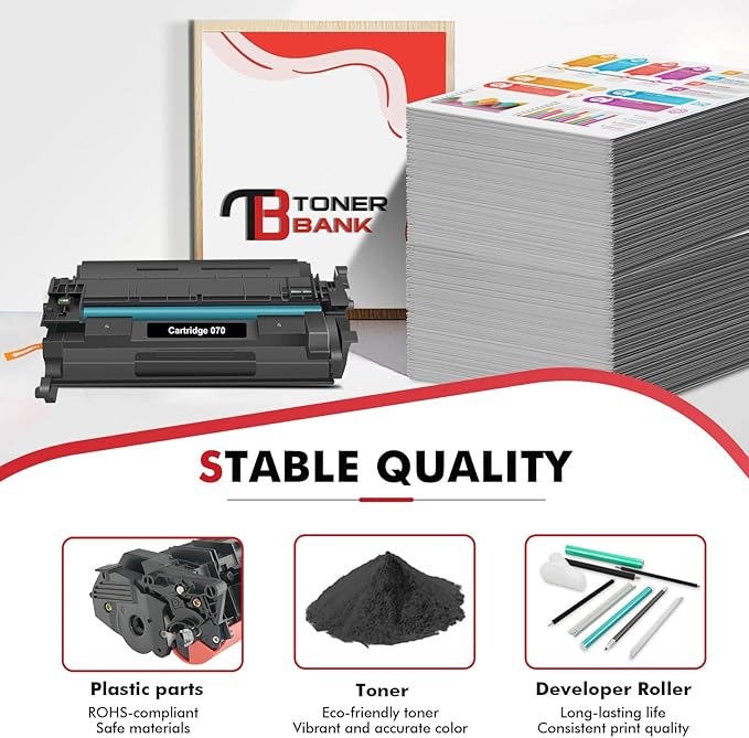 070 Toner Cartridge Black 2 Pack Compatible for Canon 070 Toner Cartridge 070H CRG070 CRG-070 CRG-070H CRG070H for Canon imageCLASS MF465 MF462 LBP247 LBP246 Printer Ink