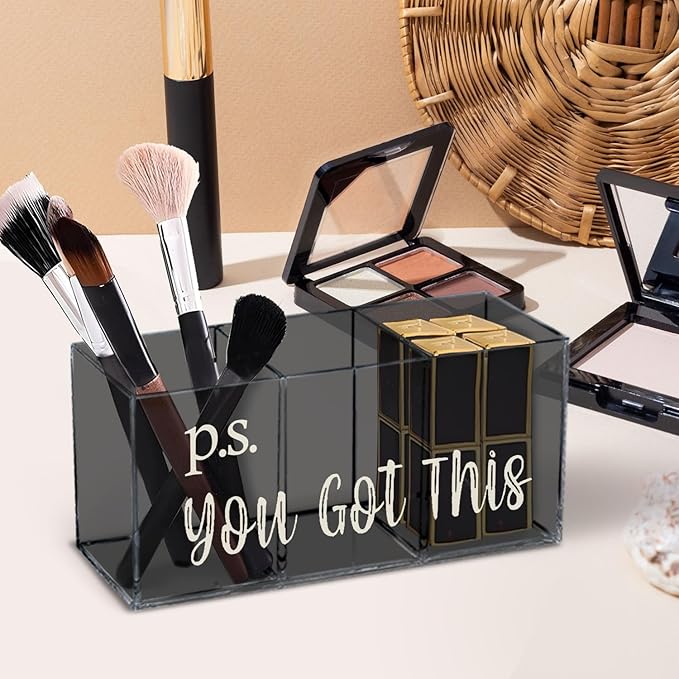 You Got This Acrylic Pen Pencil Holder Organizer for Office Desk Accessories, Inspirational Gifts Pen Holder for Desk, Motivational Gifts, Encouragement Gifts for Women Men Pencil Holder