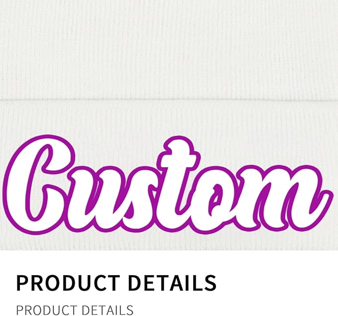 Custom Beanie with Photo Text Logo Design Your Own Personalized Knitted Hats Customized Beanie Custom Hats for Men Women
