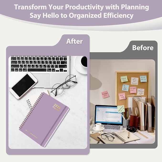 2026 Planner, Weekly and Monthly Calendar Academic Planner, Jan 2026 - Dec 2026, Planning Agenda Book for Desk Accessories and School Supplies - A5 (6.3'' x 8.5'')