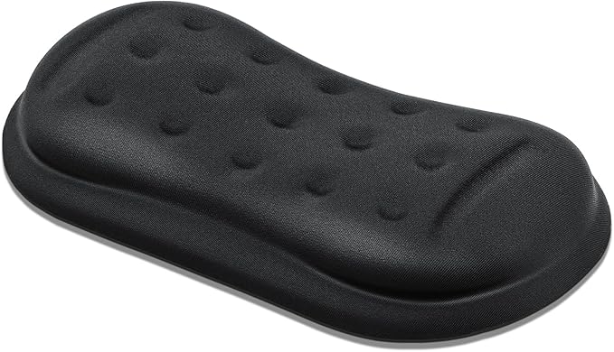 VANKEY Large Mouse Wrist Rest, Soft Memory Foam Wrist Pad for Mouse, Mouse Wrist Support Pad for Office Work, PC Gaming, Wrist Pain Relief (Black)