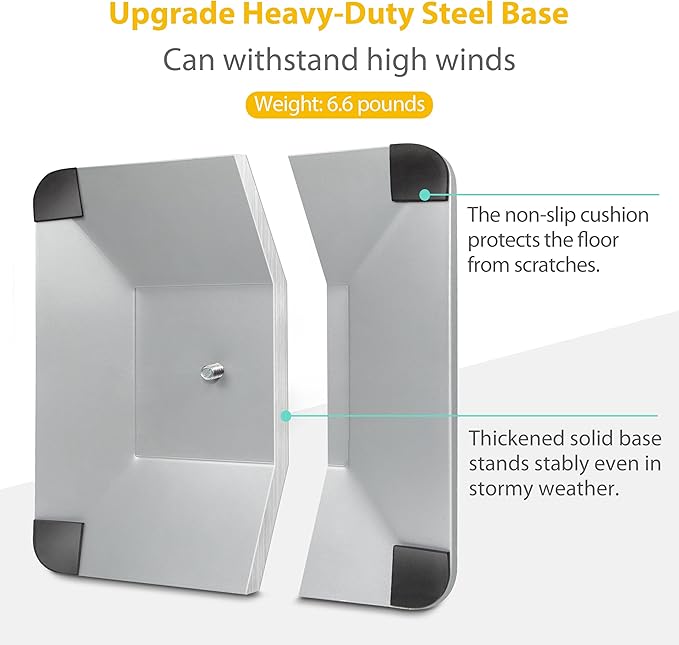 8.5"x11" Pedestal Poster Sign Stand with Heavy Duty Base, Adjustable Sign Holder Standing Floor Sign Stand for Office,Store,School,Church,Public Sign Displayed Stands, Silver