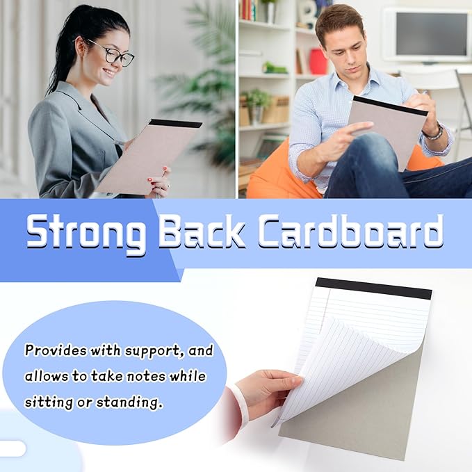 3 Pack Legal Pads Refills Note Pads, Writing Pads 8.5 x 11 Inches, Memo Pads Lined Writing Note Pads, Letter Size Legal Pad Wide Ruled Lined Pads Legal Rule for School Office（30 Sheet per Pads）