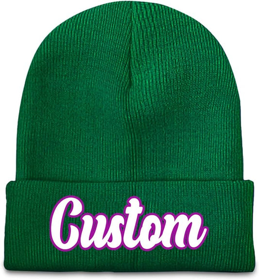 Custom Beanie with Photo Text Logo Design Your Own Personalized Knitted Hats Customized Beanie Custom Hats for Men Women