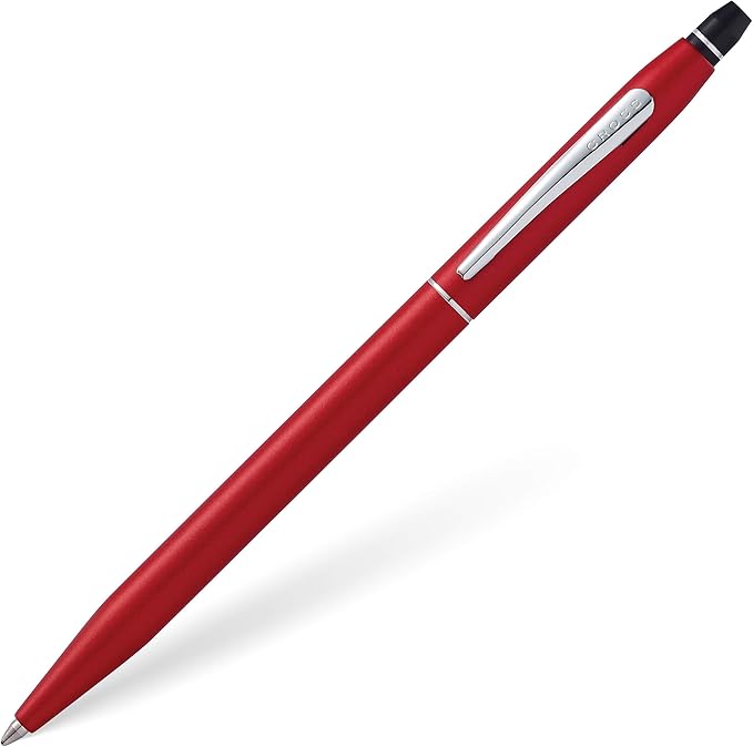 Cross Click Refillable Ballpoint Pen Presented in a Everyday Gift Box - Medium Point, Black Ink, Crimson