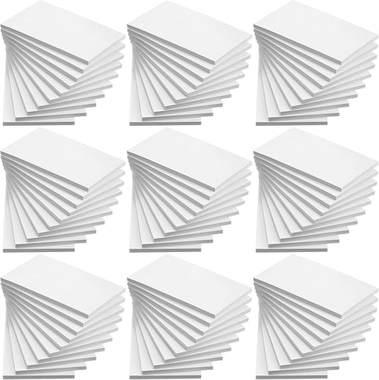 Fainne 3 x 5 Inch Paper Note Pads White Memo Pad Blank Writing Memo Scratch Paper for Waitress Waiter Book to Do Grocery List Small Notebook Restaurant Checkbook, White(150 Pack)