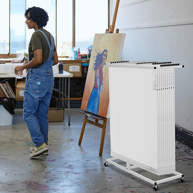 Estune Blueprint Hanging Clamps Binding Strips Storage for Construction Paper Poster Plans Drawings Arts (6, 42 Inches)