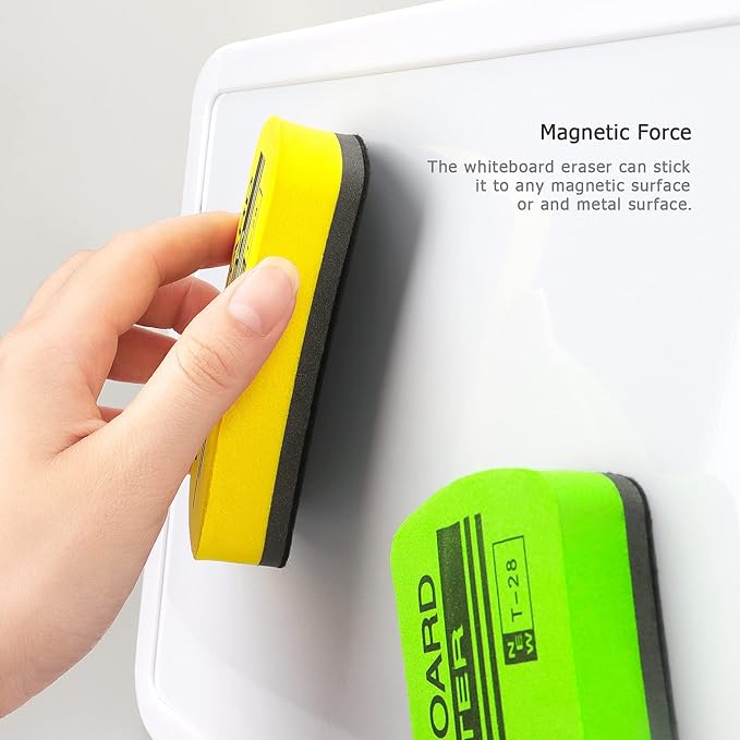 6 Pack Dry Erase Eraser Magnetic Whiteboard Dry Erase Eraser for White Board, White Board Erasers for Kids Classroom, 6 Colors
