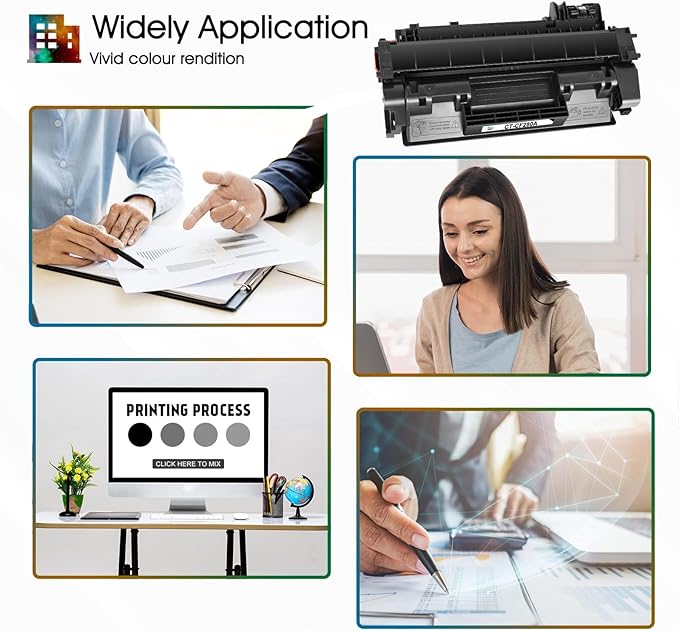 Cool Toner Compatible Toner Cartridge Replacement for HP 80A CF280A 80X CF280X for HP Laserjet Pro 400 M401n M401dn MFP M425dn M401dne M401dw M425dw M401 M425 Printer Toner Ink(Black, 2-Pack)