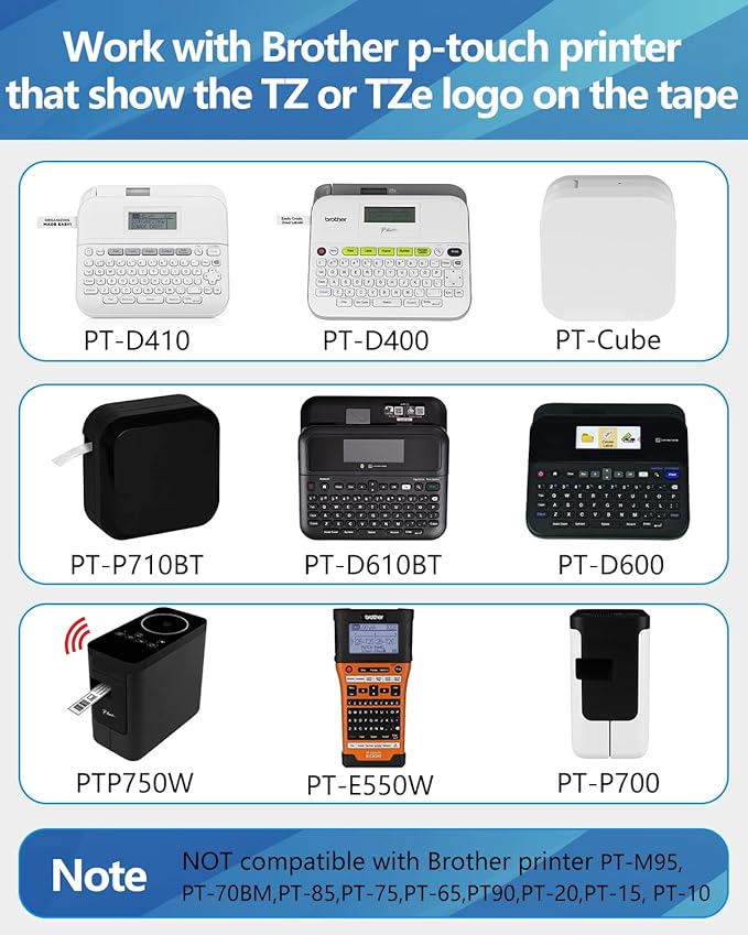 Weemay Compatible 3 Pack TZe-141 Replacement for Brother P-Touch Label Tape 18mm 0.7 Black on Clear 3/4 TZe TZ Tape TZ-141 TZ141 TZe141 for PT-D400AD PT-D610BT PT-D600 PT-D410 Printer, 0.7" x 26.2'