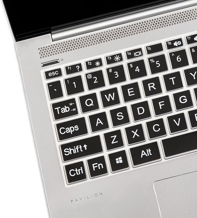 Bold Keyboard Cover for HP Laptop 14" 14-dq 14-cf/fq 14t-dq300/dq200 14-dq0052dx 14-dq5043cl 14-dq2078wm 14-dq0055dx 14-dq0002dx 14-dq1040wm 14-dq0057nr 14-dq2053cl dq1059wm dq1035cl dq0011dx