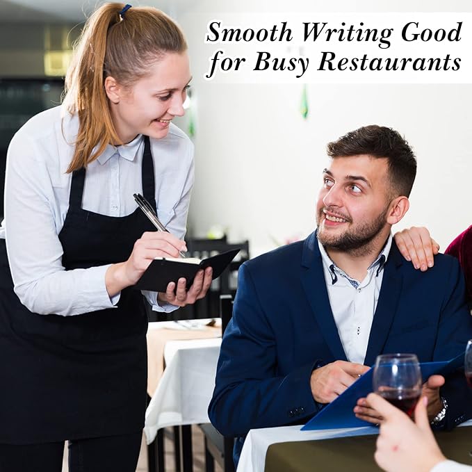 Nuanchu 200 Pcs Retractable Ballpoint Pen Medium Point 1.0mm Black Gel Pens Long Lasting Writing Pens for Office University College School Everyday Use