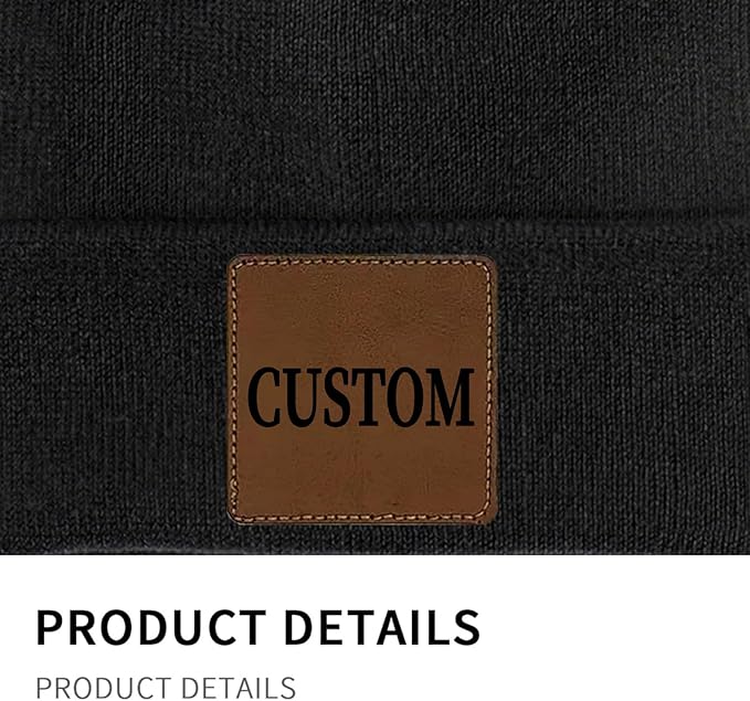 Custom Beanie for Men Women Bulk Custom Winter Hat Beanies with Logo Text Image Personalized Knit Hats Gifts for Business
