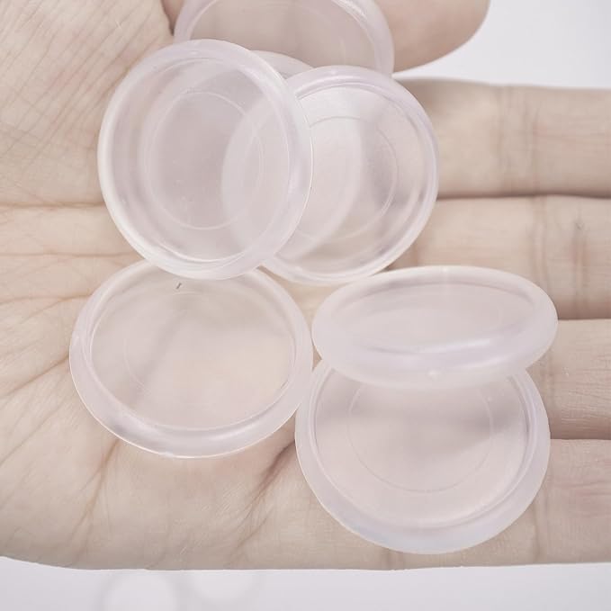 100pcs Discbound Notebook Discs DIY Planner Accessories fits for Tul,Levenger,Arc,Happy Planner,Talia(Clear,1.1inch/28mm)