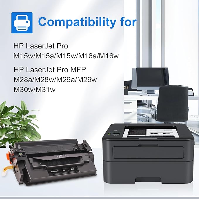 myCartridge 48A Toner Cartridges Compatible for HP 48A CF248A Toner Cartridge HP Pro MFP M15w M29w M28w M15a Printer (4 Pack)
