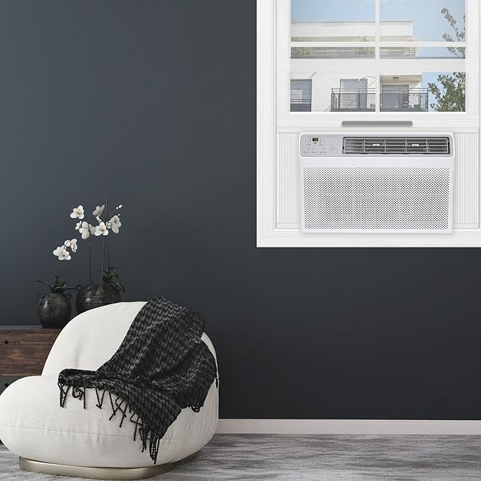 TCL H14W35W 14,000 BTU Smart Window Air Conditioner, AC Unit, Fan & Dehumidifier, 700 Sq. Ft, Remote Control, Compatible with Alexa/Google Assistant, White