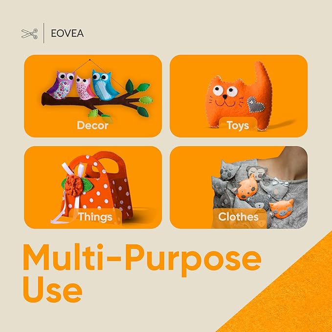 EOVEA | Acrylic Felt Fabric by The Yard - Non-Stiff, Soft Material - 72" Wide - 1.6mm Thick Felt Sheets for DIY Crafts, Sewing, Upholstery, Cushion, Padding(Antique Gold,Half Yard)