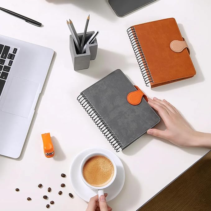 MAKEASY 100 Pack Plastic Spiral Binding Coils, 5/16"(8mm), 90 Sheet Capacity, 4:1 Pitch Black Binding Spirals for Home School and Office use