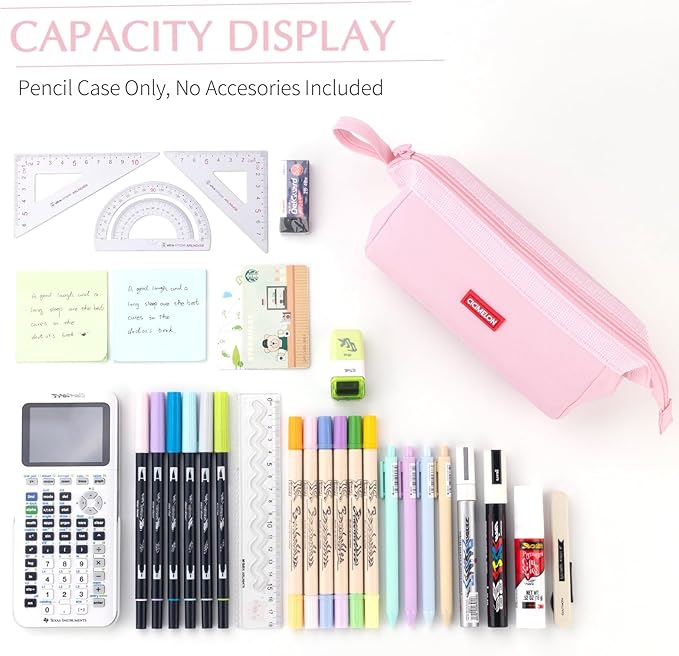 CICIMELON Pencil Case Large Capacity Pencil Pouch Pen Bag for School Teen Girl Boy Men Women