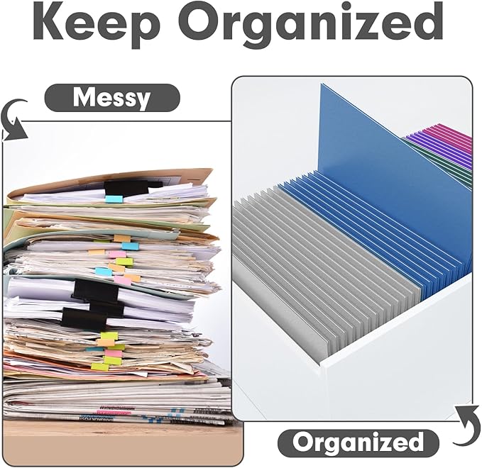 Two Pocket Folders, PANDRI 125 Pack 2 Pocket Folders, Letter Size Paper File Folder for School Office Home Business, Assorted 5 Colors