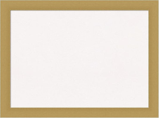 Amanti Art White Cork Board for Wall, 24x32 Vision Board with Gold Frame, Medium Corkboard Office Decor for Home Organization, Casual Corkboard Pinboard to display items for home organization