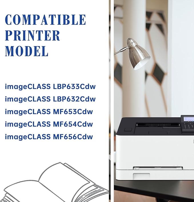 067H 067 MF656Cdw Toner Cartridge 4 Pack Set High Yield Compatible Replacement for Canon 067H 067 for Canon imageCLASS LBP633Cdw LBP632Cdw MF653Cdw MF654Cdw MF656Cdw Printer CRG-067H
