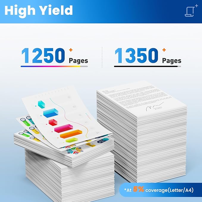 206A Toner Cartridges 4 Pack for Laser Jet M283fdw M283cdw M255dw Compatible for HP 206A 206X W2110A Compatible with Color Laser Jet Pro MFP M283fdw M283cdw M283fdn Pro M255nw M255dw Ink Cartridges