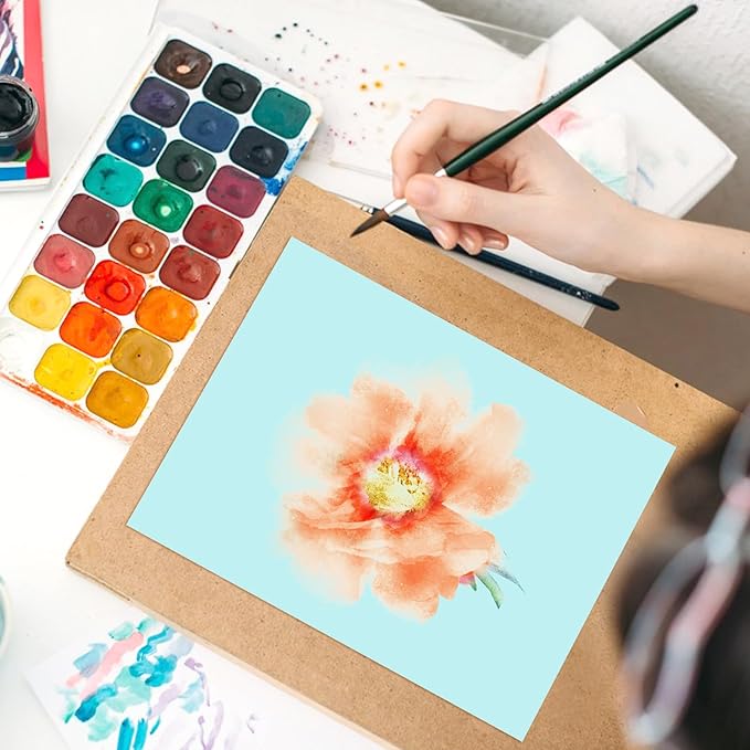 OcePor 50 Sheets Blue Cardstock Paper, Colored Printer Paper 8.5 x 11, Card Stock Thick Construction for Craft,Scrapbook，Office Printing, Invitations, Certificates，92 lb/250gsm