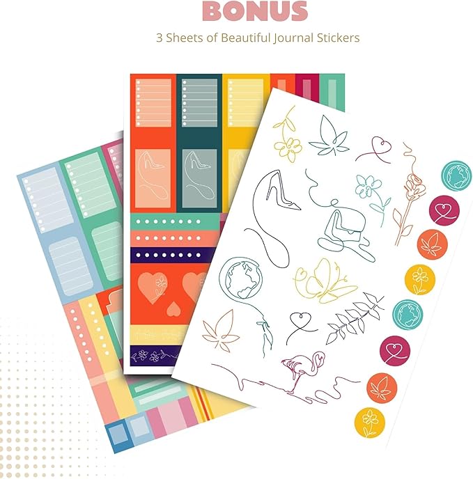 Bullet Dotted Journal – 140gsm Bleed Proof Thick White Paper – 200 Numbered Dot Grid Pages – 5.8 x 8.3 inch Dotted Notebook by Vivid Scribbles