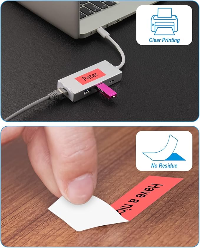 Weemay Compatible 3 Pack TZe-441 Replacement for Brother P-Touch Label Tape 18mm 0.7 Black on Red 3/4 TZe TZ Tape TZ-441 TZ441 TZe441 for PT-D400AD PT-D610BT PT-D600 PT-D410 Printer, 0.7" x 26.2'