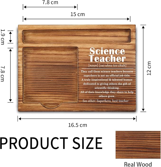 Science Teacher Sticky Note Holder, Science Teacher Gifts, Thank You Appreciation Gifts for Science Teacher Women Men from Student Self-Stick Note Pad Holders ZSS32